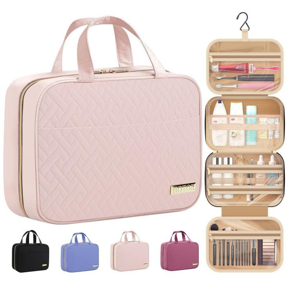 Travel Toiletry Bag W/hanging Hook - Spacious Toiletry Bag Essentials For😒